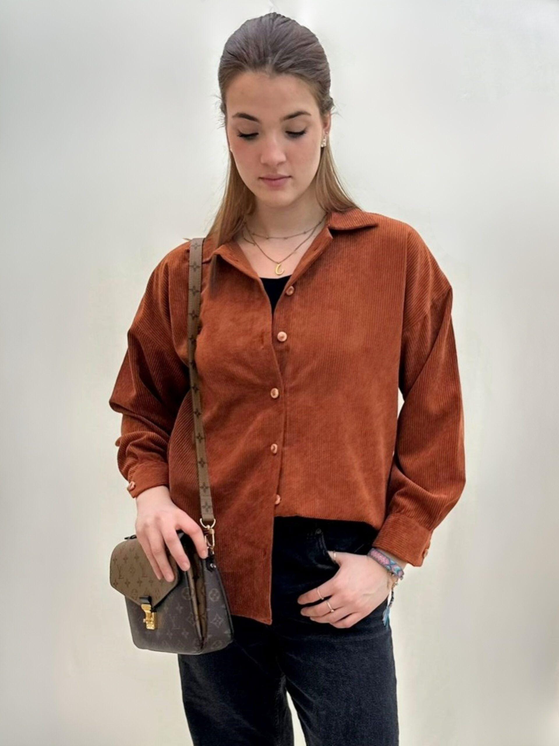Oversized Rust Shirt